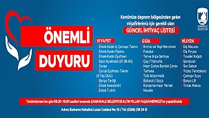 ÖNEMLİ DUYURU!