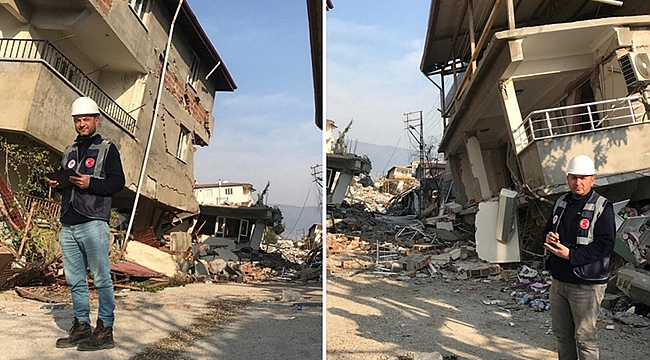 YAPI İŞLERİ VE TEKNİK DAİRE BAŞKANLIĞI, HASAR TESPİT ÇALIŞMALARINA DESTEK VERİYOR