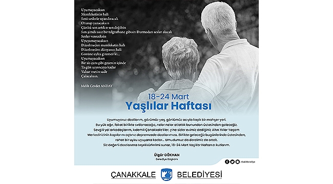 BAŞKAN GÖKHAN'IN YAŞLILAR HAFTASI MESAJI