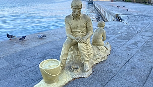 CEVATPAŞA BÜSTÜ VE BALIKÇI HEYKELİ YENİLENDİ