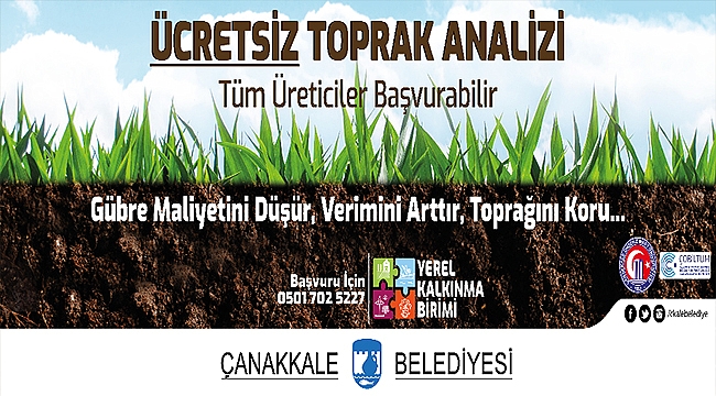 ÜCRETSİZ TOPRAK ANALİZİ BAŞVURULARI BAŞLADI
