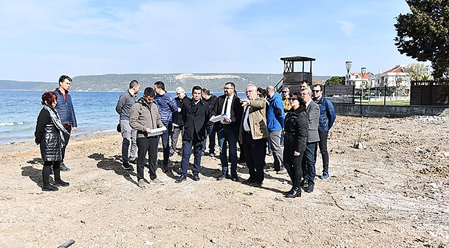 BAŞKAN GÖKHAN'DAN GÜZELYALI VE DARDANOS'TA TEKNİK İNCELEME
