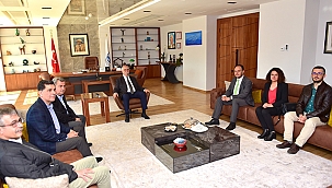 BAŞKAN GÖKHAN KONUKLARINI AĞIRLADI