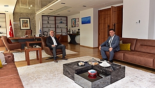 BAŞKAN GÖKHAN KONUKLARINI AĞIRLADI