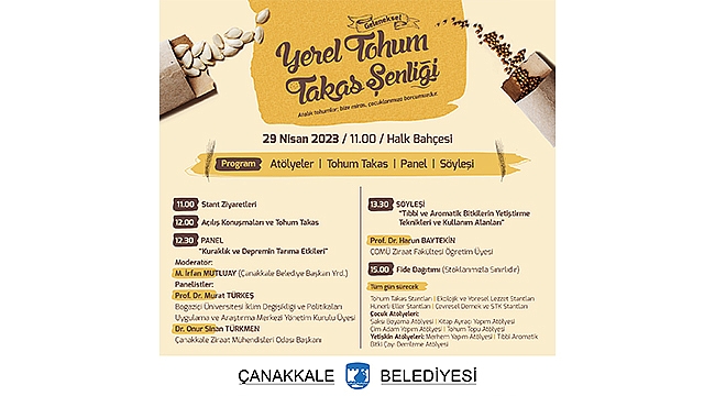 GELENEKSEL YEREL TOHUM TAKAS ŞENLİĞİNE DAVETLİSİNİZ