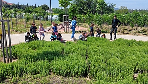 AROMATİK VE TIBBİ BİTKİLER PARKI'NA ZİYARETLER DEVAM EDİYOR