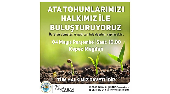 ATA TOHUMLARI HALKLA BULUŞACAK