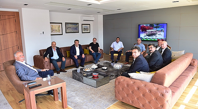 BAŞKAN GÖKHAN KONUKLARINI AĞIRLADI