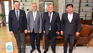 BELEDİYE BAŞKANLARINDAN BAŞKAN GÖKHAN'A ZİYARET