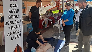 ÇAN'DA ÖĞRENCİLER SAĞLIK FUARI AÇTI