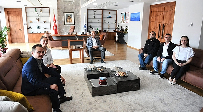 DİSK GENEL İŞ SENDİKASI YENİ YÖNETİMİNDEN BAŞKAN GÖKHAN'A ZİYARET