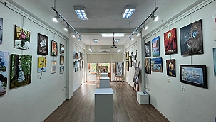 YAZAR VE SANATÇI EVİNDE KARMA RESİM SERGİSİ AÇILDI