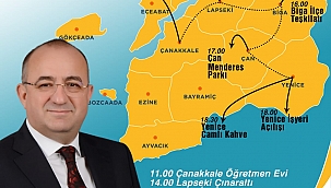 1GÜNDE 5 İLÇEDE PROGRAM