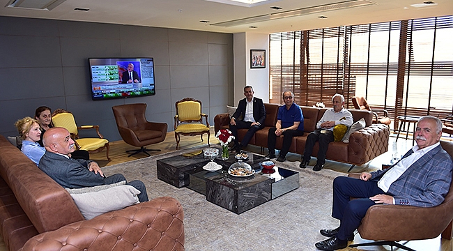 BAŞKAN GÖKHAN KONUKLARINI AĞIRLADI