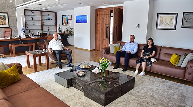 BAŞKAN GÖKHAN KONUKLARINI AĞIRLADI