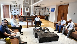 BAŞKAN GÖKHAN KONUKLARINI AĞIRLADI