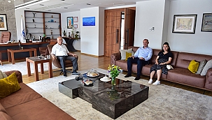 BAŞKAN GÖKHAN KONUKLARINI AĞIRLADI