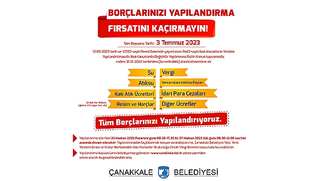 BORÇ YAPILANDIRMA İŞLEMLERİ 26-27 HAZİRAN'DA DA DEVAM EDECEK