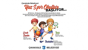 ÇANAKKALE BELEDİYESİ YAZ SPOR OKULLARI BAŞLIYOR