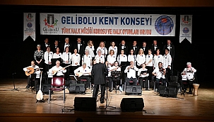 GELİBOLU BELEDİYESİ TÜRK HALK MÜZİĞİ KOROSU ÇANAKKALE'DE SAHNE ALDI