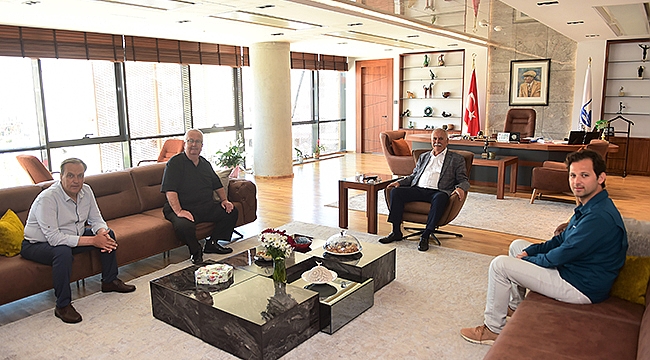 GÖMEÇ BELEDİYE BAŞKANI HİMAM'DAN NEZAKET ZİYARETİ