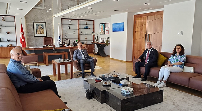 GÜNEŞHAN, KOÇER VE ERTE'DEN BAŞKAN GÖKHAN'A ZİYARET
