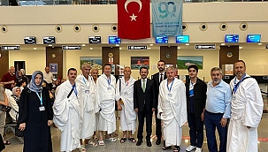 HACI ADAYLARI UĞURLANDI