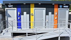 İSKELE MEYDANINDAKİ TUVALET KABİNİ PROJESİ TAMAMLANDI