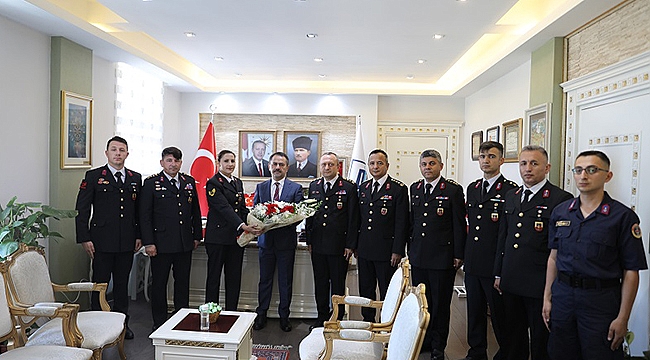 JANDARMA TEŞKİLATI'NDAN VALİ AKTAŞ' A ZİYARET