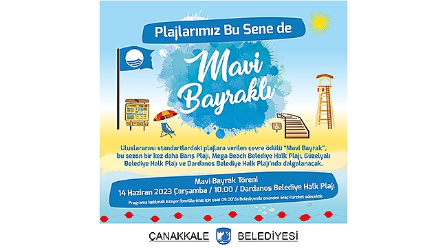 PLAJLARIMIZ BU SENE DE MAVİ BAYRAKLI