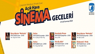 AÇIK HAVA SİNEMA GECELERİ BAŞLIYOR