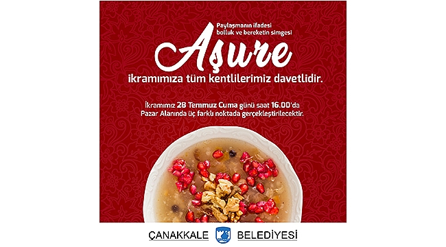 AŞURE İKRAMINA TÜM KENTLİLERİMİZ DAVETLİDİR