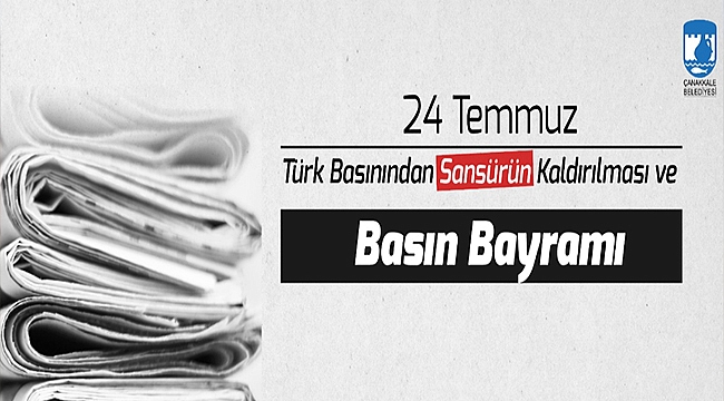 BAŞKAN GÖKHAN'IN TÜRK BASININDAN SANSÜRÜN KALDIRILMASI VE BASIN BAYRAMI MESAJI