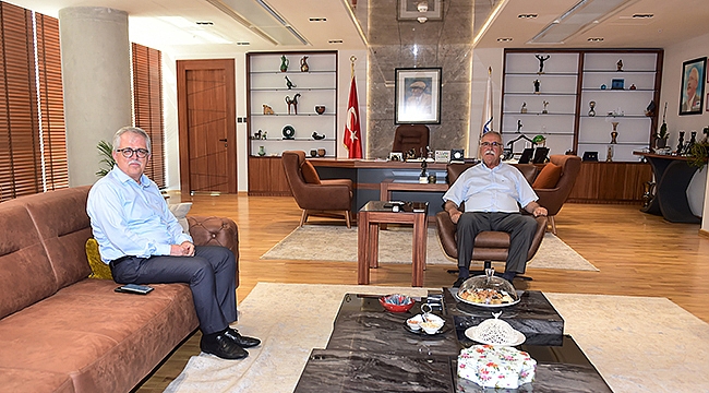 BAŞKAN GÖKHAN KONUKLARINI AĞIRLADI