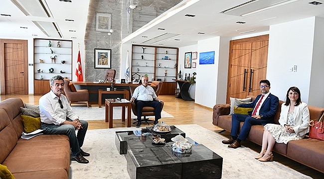 BAŞKAN GÖKHAN KONUKLARINI AĞIRLADI