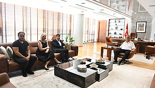 BAŞKAN GÖKHAN KONUKLARINI AĞIRLADI