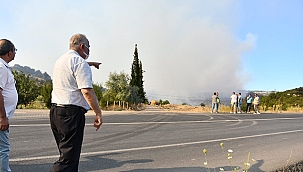 BAŞKAN GÖKHAN YANGIN BÖLGESİNDE