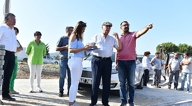 BAŞKAN GÖKHAN YENİ MEZARLIKTA İNCELEMELERDE BULUNDU