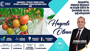ÇANAKKALE'DE HEM ÜRETİM HEM İSTİHDAM