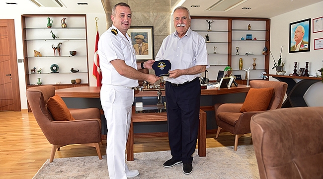 ÇANAKKALE DENİZ HAVA ÜS KOMUTANI DZ. ALB. ÖZTEKİN'DEN BAŞKAN GÖKHAN'A ZİYARET