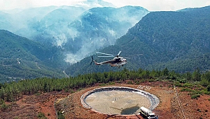 HELİKOPTERLER GECE DE ÇALIŞTI