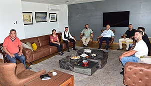 MUHTAR ADAYI ÖZKAN'DAN BAŞKAN GÖKHAN'A ZİYARET