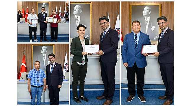 TEŞEKKÜR BELGESİ TAKDİMİ YAPILDI