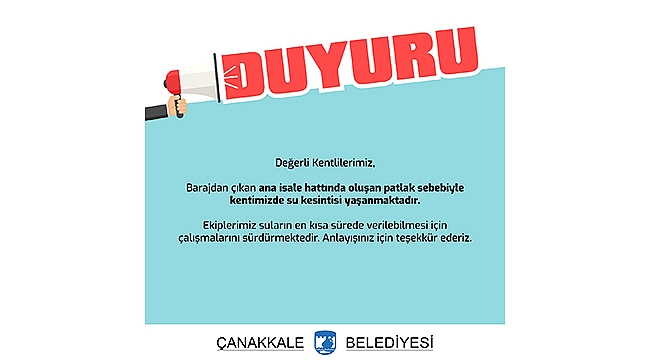 ANA İSALE HATTI PATLADI!