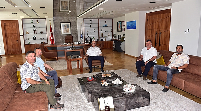 BAŞKAN GÖKHAN KONUKLARINI AĞIRLADI
