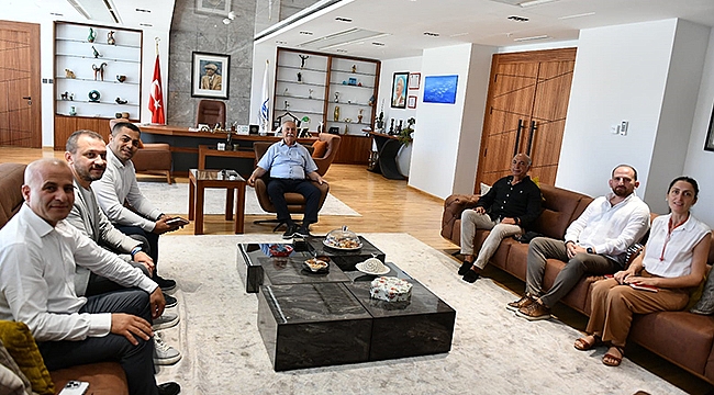 BAŞKAN GÖKHAN KONUKLARINI AĞIRLADI