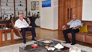 BAŞKAN GÖKHAN KONUKLARINI AĞIRLADI