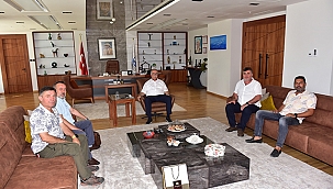 BAŞKAN GÖKHAN KONUKLARINI AĞIRLADI