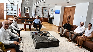 BAŞKAN GÖKHAN KONUKLARINI AĞIRLADI