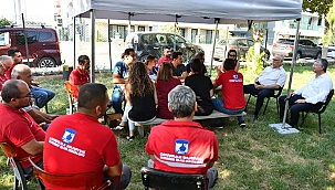 BAŞKAN GÖKHAN SOKAK HAYVANLARI GEÇİCİ TEDAVİ VE REHABİLİTASYON MERKEZİNDEYDİ